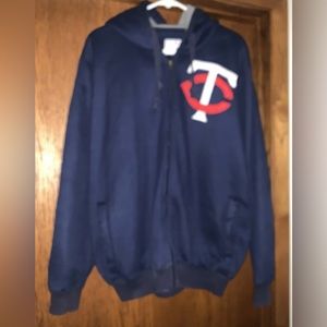 GENUINE MERCHANDISE MINNESOTA TWIN ZIP UP SWEATSHIRT MENS‎ SZ L